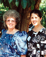 Margaret with daughter Becky.