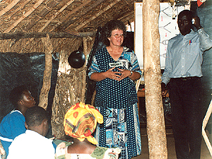 Teaching at Kabanyi.