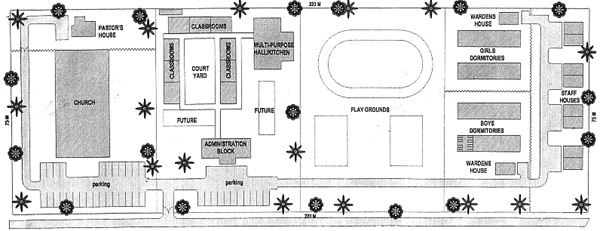 Original Plan for the New Life Academy Site.