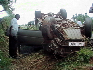 Truck wreck on March 30, 2005.