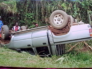 Truck wreck on March 30, 2005.